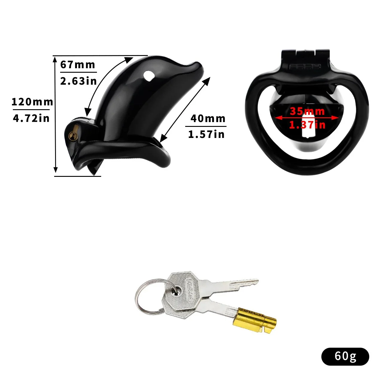 Dolphin-shaped Male Penis Chastity Lock Made of Safe Resin Material Chastity Restraint Suitable As an Adult Toy