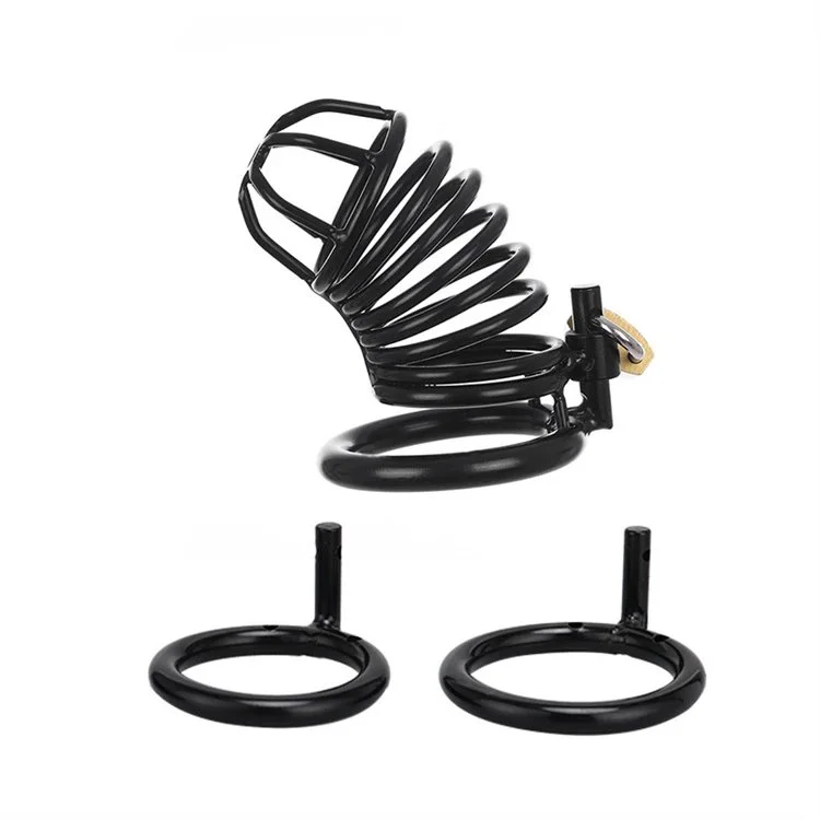 3 Different Sizes Bondage Birds Cock Cages Black Steel Male Chastity Device Cage Sex Toy for Men