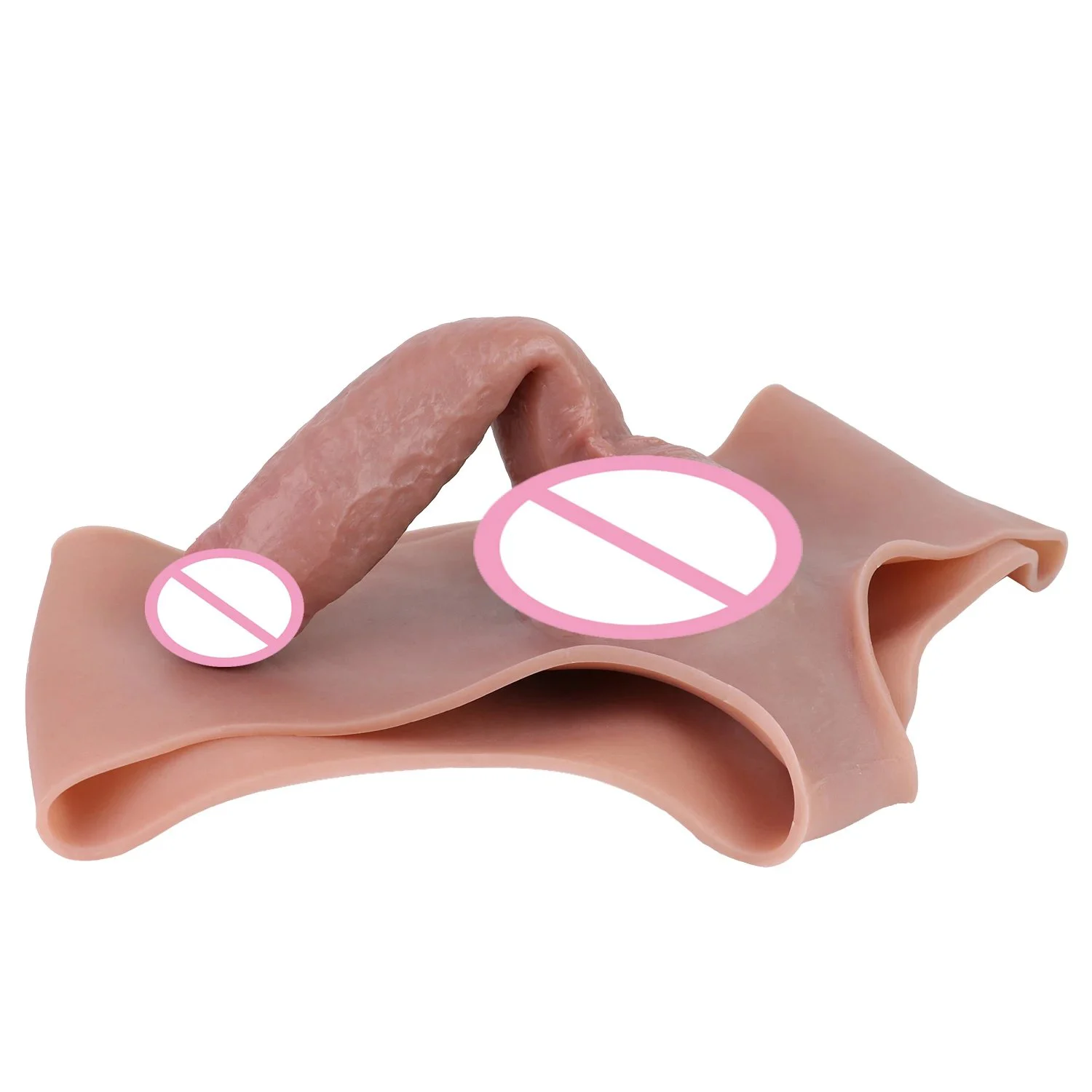 Realistic Strap on Dildo Harness Hollow Dildo Panties Silicone Wearable Dildo Underwear Male Penis Enlargement Thick Sex Toy
