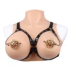 Latest 304 Stainless Steel Gold Spiked Nipple Clamps for Couple Bed Games Breast Stimulation Orgsm with Leather Sex Toys