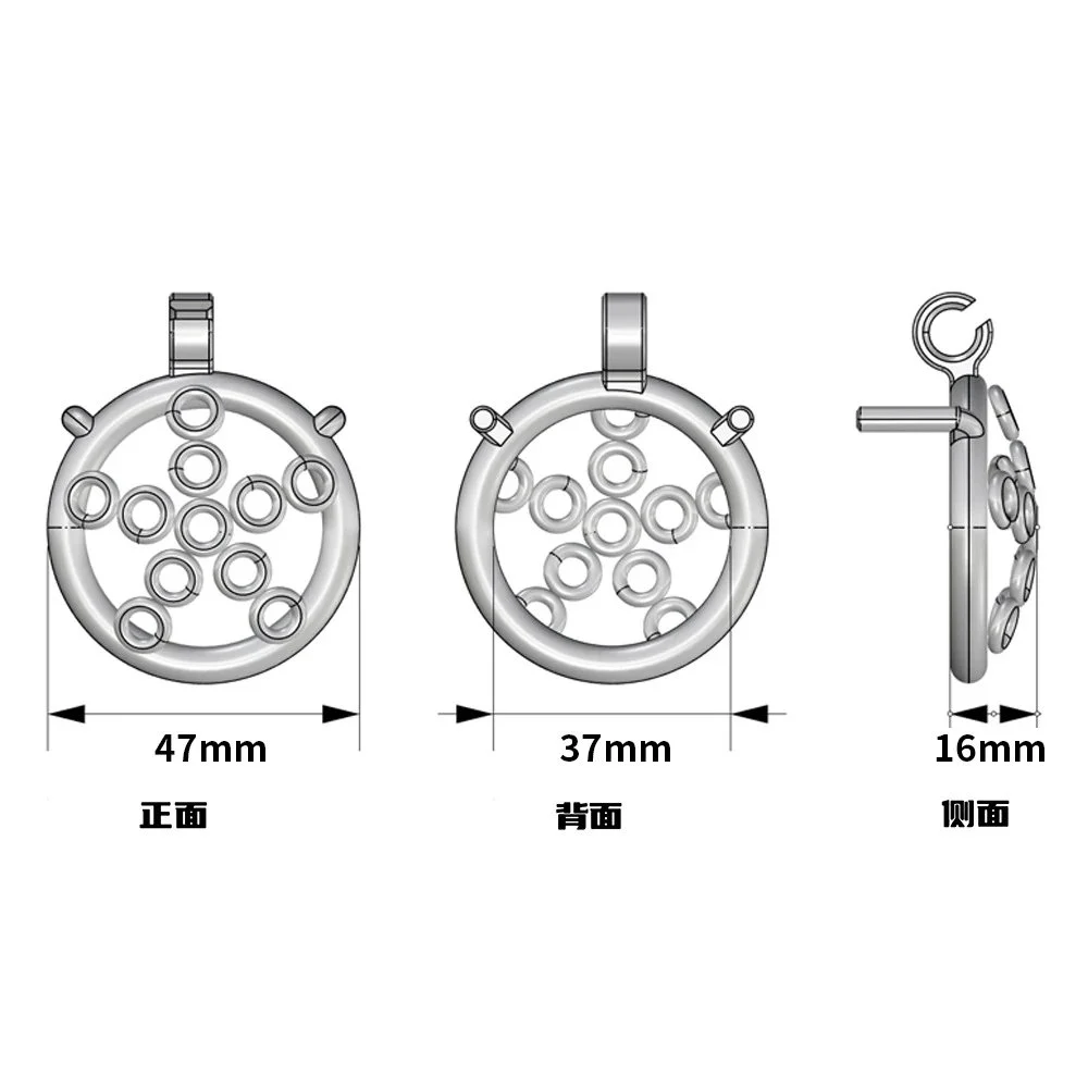 304 Stainless Steel Lock Penis Sex Toy Male Chastity Devices for Couples