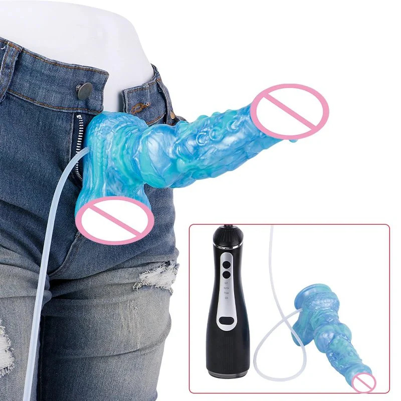 Purple Mountain Dragon Fantasy Series Squirting Dildo Premium Design Soft Silicone Realistic Feel Adult Pleasure Toy