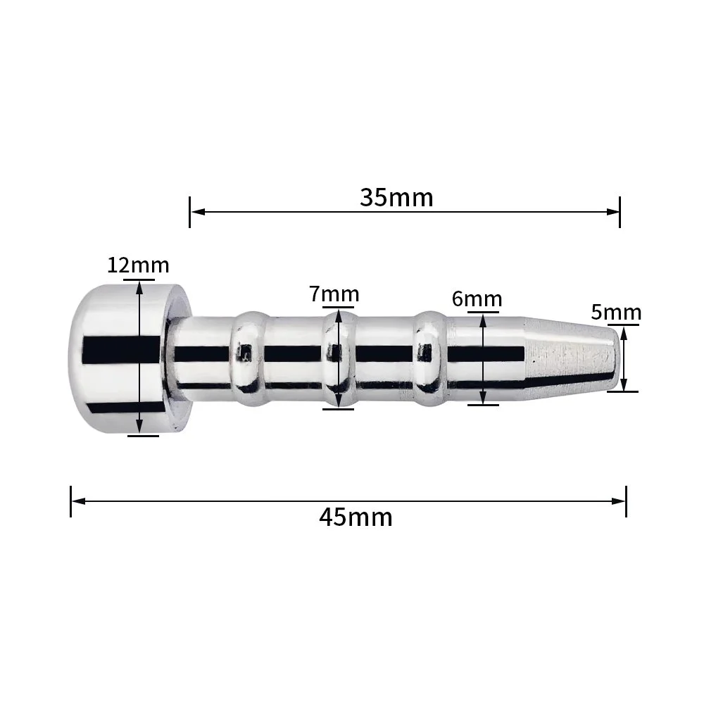 Catheter and Anti-falling Ring Metal Chastity Cage Device Sissy Chastity Cage Urethra Chastity Metal Ring