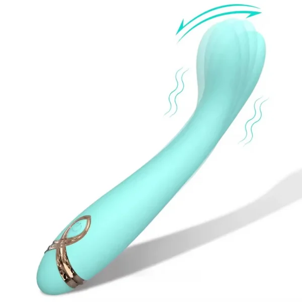 Medical Silicone Electroplated Part G Spot Finger 9 Frequency Snap Vibrator Clitoris Stimulator Breast