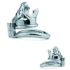 33mm Male Chastity Cage Animal Tiger Design, Silver Lock & Penis Rings for Men