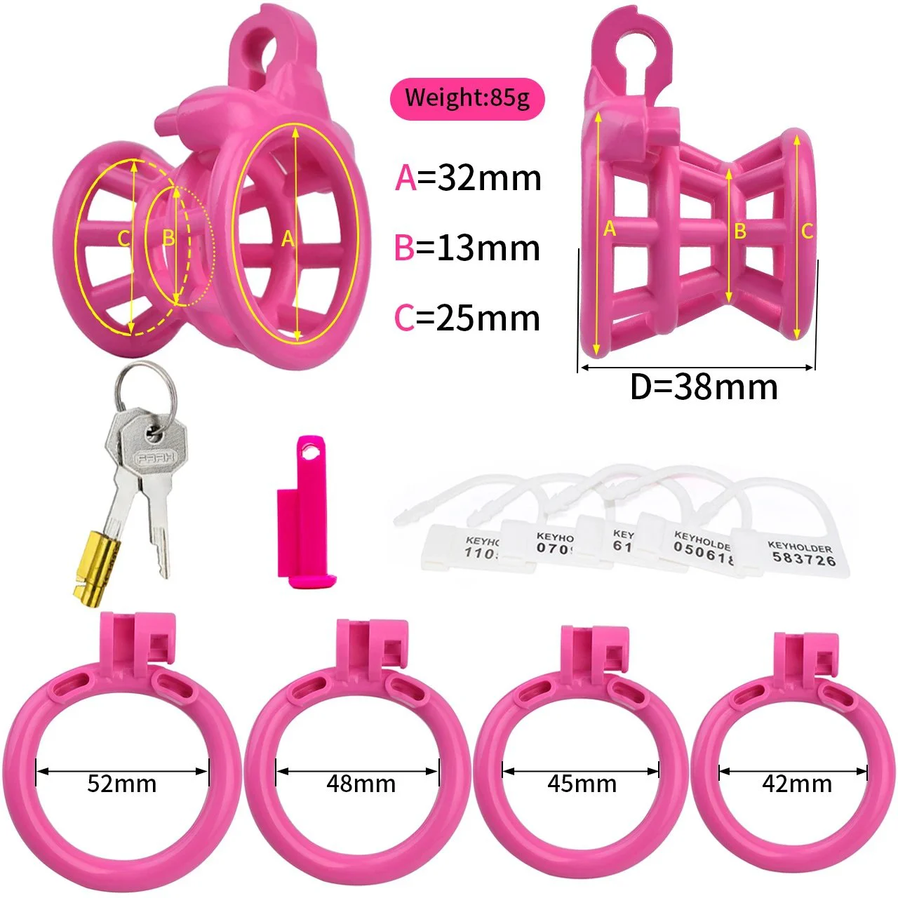 3D Printed Resin Chastity Lock Penis Lock Male Dick Toys Male Chastity Device Chastity Cage Sex Toys for Men