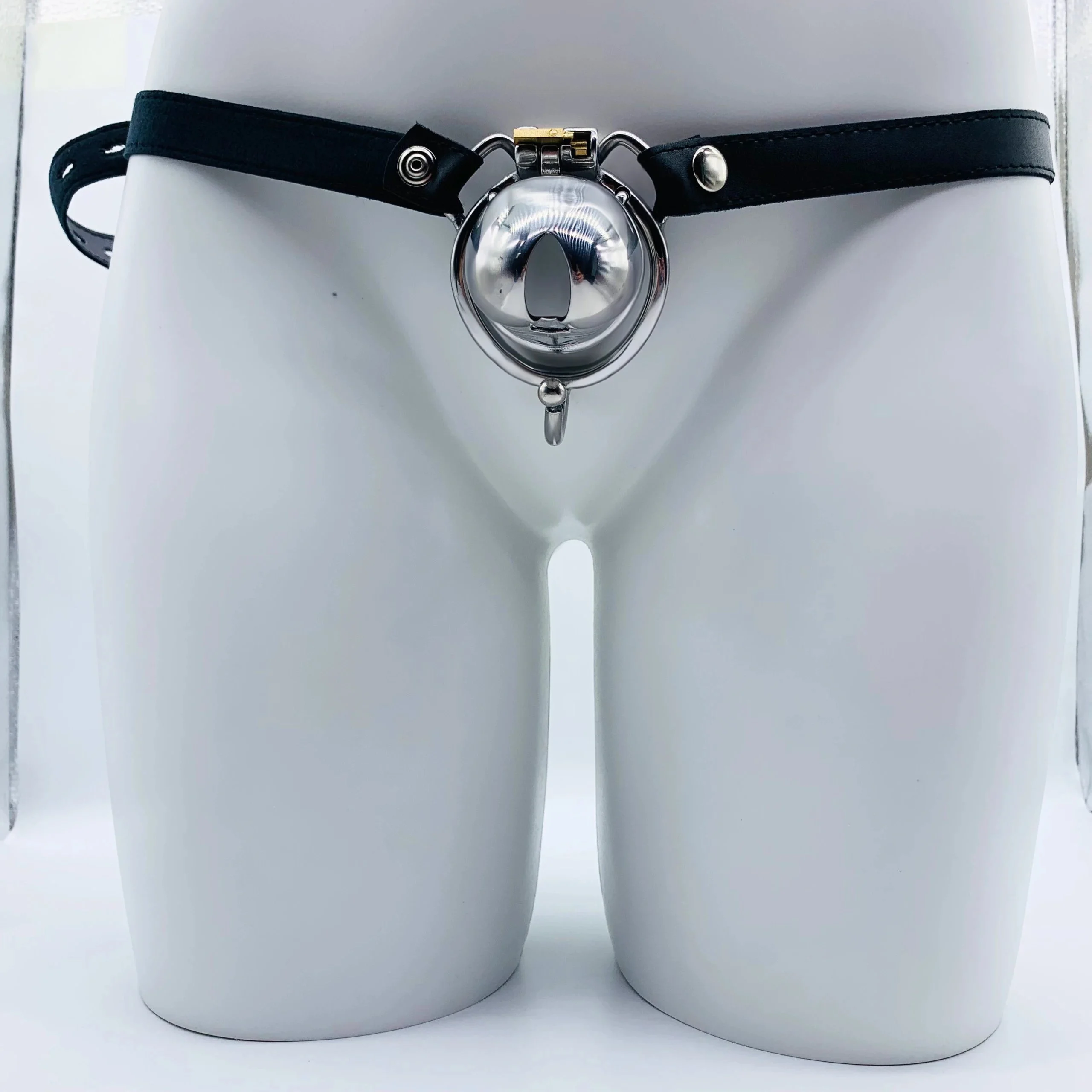 51 Strap on Chastity Device Male Chastity Steel Cage Chastity Device with Belt