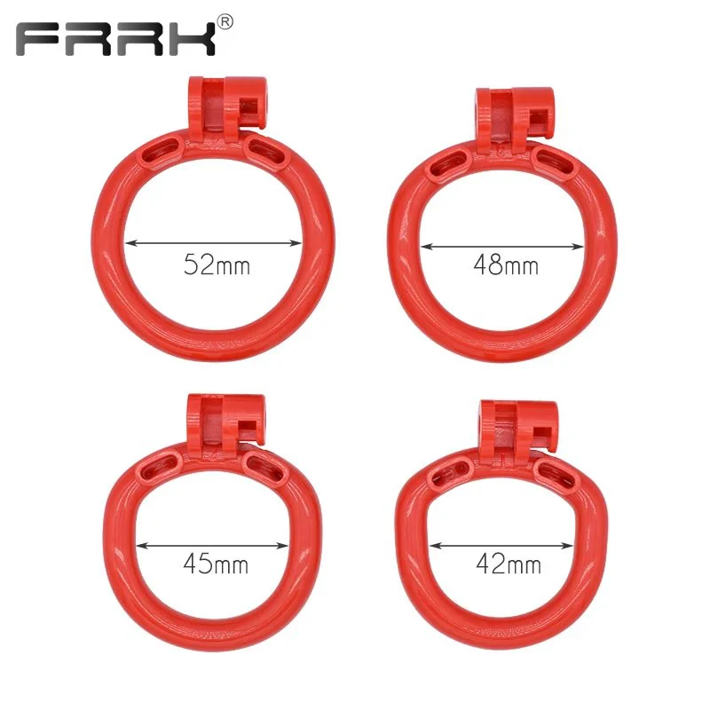 35mm Big Chastity Cage for Male Bondage Belt Device Lightweight Shiny Smooth Plastic Penis Rings Sex Toys
