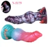 Big Knot Dog Dildo alien Cock with Two Color Monster Dildo Anal Plugs Sex Toys for Women and Male Animal Dog Dildo