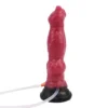 7 Inch Liquid Silicone Animal Wolf Anal Plug Dildo Realistic Inflatable Squirting Cock Adult Masturbator Orgsm Ejaculation Sex Toy