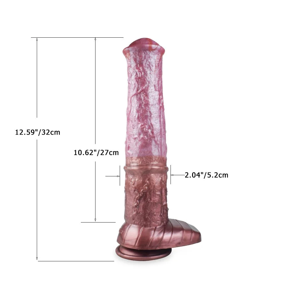 Big Size Animal Dildo Ferghana Horse Anal Plug Huge Soft Silicone Penis With Sucker for Women Vagina