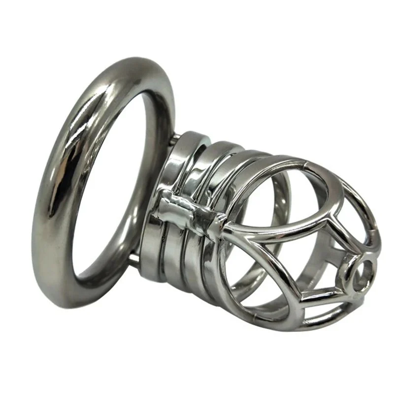 6.6cm Man Chastity Lock Penis in Cage with Key Male Chastity Device Metal Chastity Cage