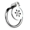 Cock Cage Male Toy Chastity Cage Lock Chastity Devices Male Invisible Stainless Steel Chastity Belt Device Flat Cage