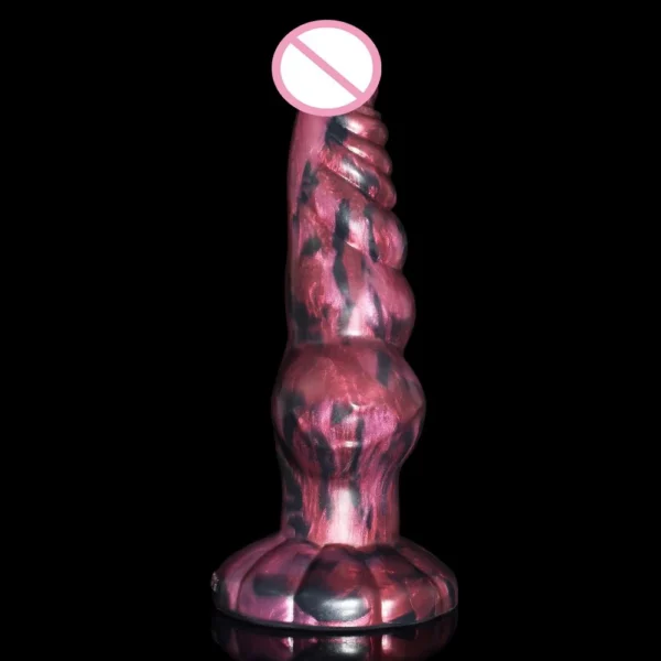 Color Silicone Soft Sex Toys Fantasy Animal Anal Plug with Suction Cup Insert Dildo Gay and Lesbian