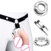 Double Ring Open Cock Cage Lock Training Cock Ring Chastity Cage Male Chastity Belt Exercise Bondage Sex Toy Men