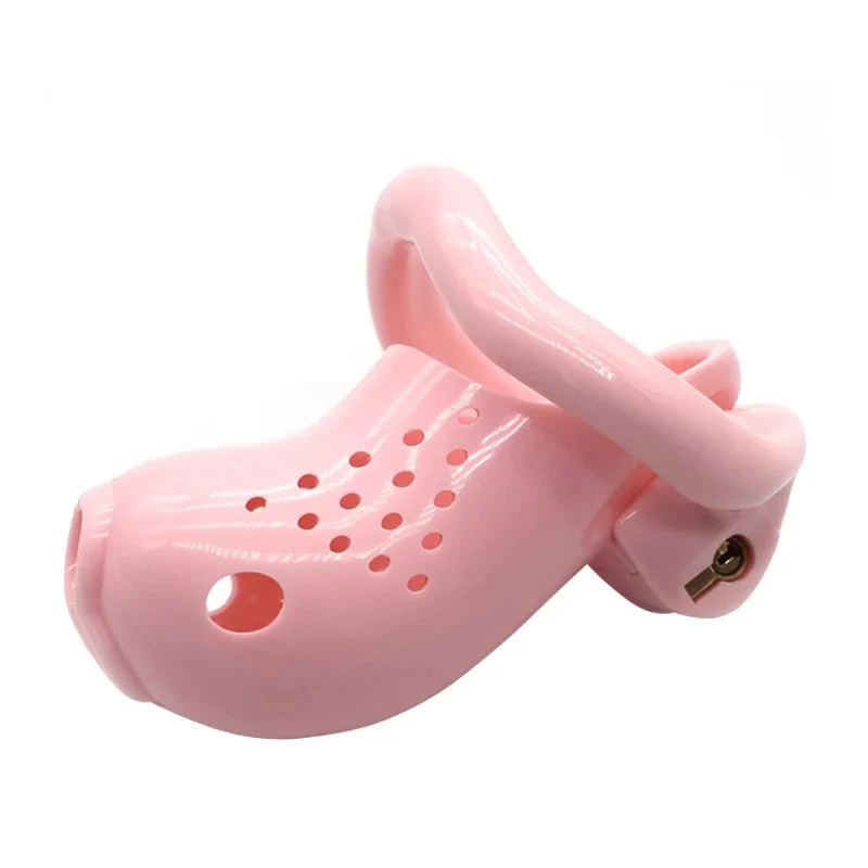 Lifelike Gold Fish Model Plastic Penis Cage 3.89 Inch Mini Cute Male Chastity Device with Four Different Size Couple Domination
