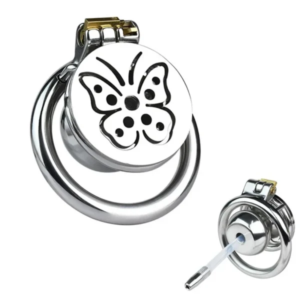 Butterfly Inverted Sissy Cage Sissy Inverted Chastity Cage Negative Cock Cage Chastity Toys Metal Male Chastity Device