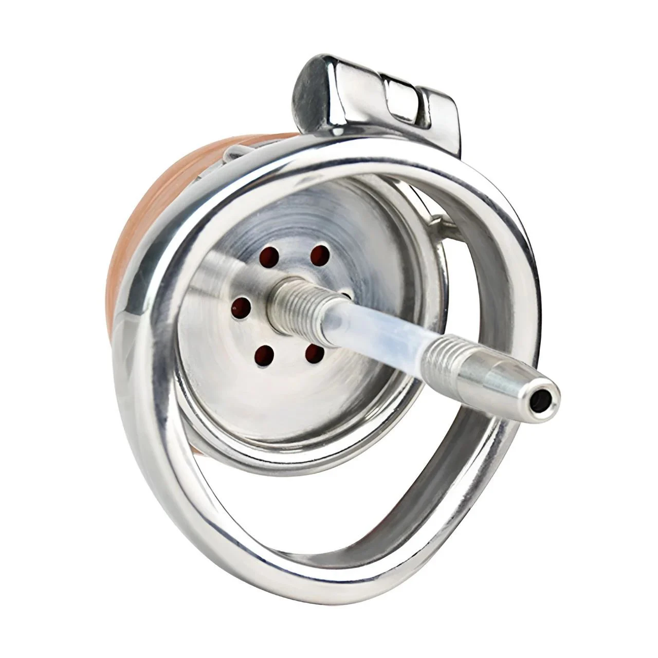 Male Bird Cages Circle Arc Ring Chastity Lock Devices With Simulation Clitoral Head Bondage Lock for Man Sex Toy