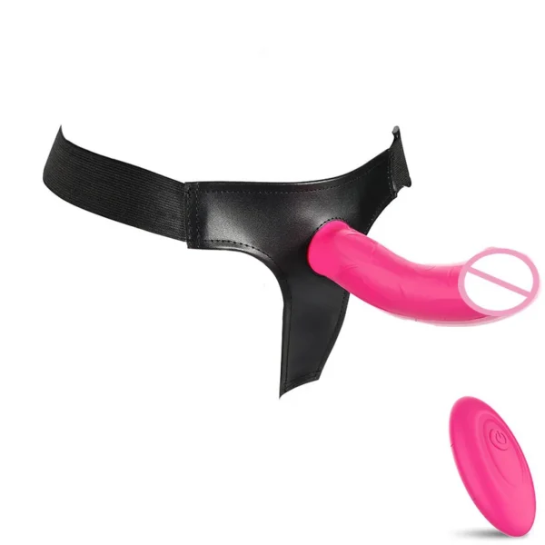 Remote Control G-Spot Clitoral Stimulation Female Adult Sex Toys Strap on Adjustable Harness Wearable Dildo Lesbian Vibrator