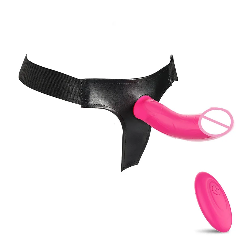 Remote Control G-Spot Clitoral Stimulation Female Adult Sex Toys Strap on Adjustable Harness Wearable Dildo Lesbian Vibrator