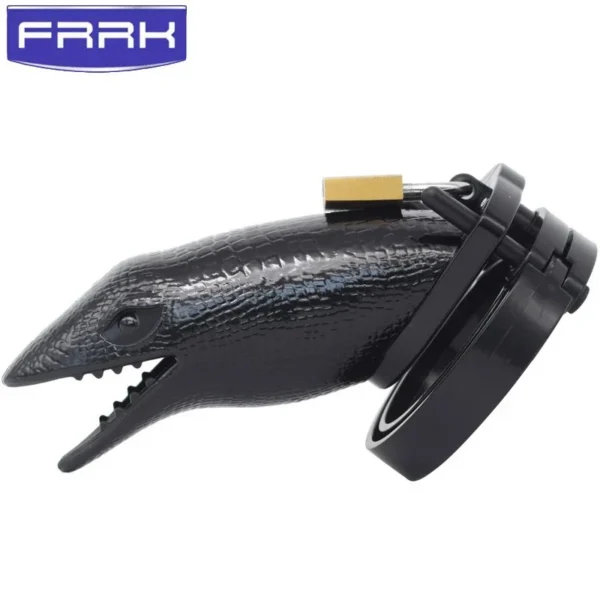 Couple Domination Penis Lock Health Resin Cock Cage Plastic Male Chastity Device for Delay Ejaculation Prostate Stimulation