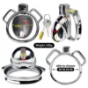 304 Stainless Steel Male Chastity Device Cock Cages with Lock for Men Metal Chastity Cage Sex Toy