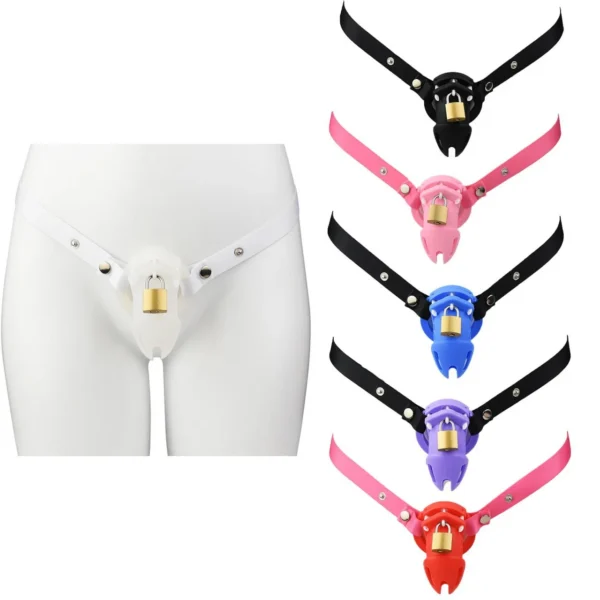 Male Chastity Device with Waist Belt Tools Bondage Sex for Couple Gay