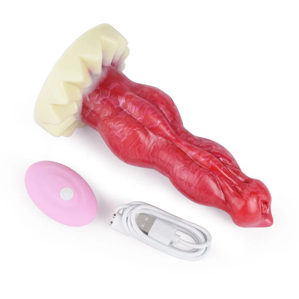 7 Inch Huge Animal Dog Anal Sexy to Toy Vibrator Artificial Liquid Silicone Anal Butt Plug for Women Sex
