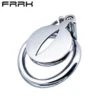 Flat Short Stainless Steel Chastity Lock Curved Ring Lightweight Chastity Device Adult Erotic