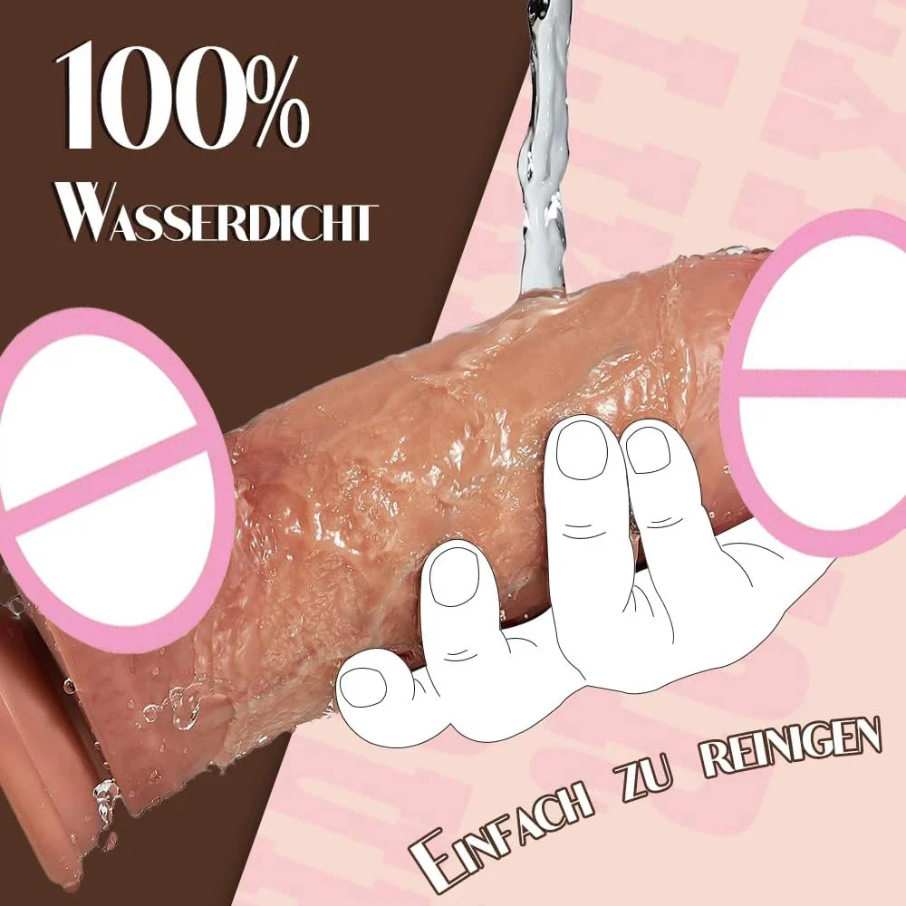 8.46 Inch Realistic Huge Thick XXL Dildo for Women Soft Remote Control Vibrating Heating Chubby Glans Large Bulge Realistic Huge