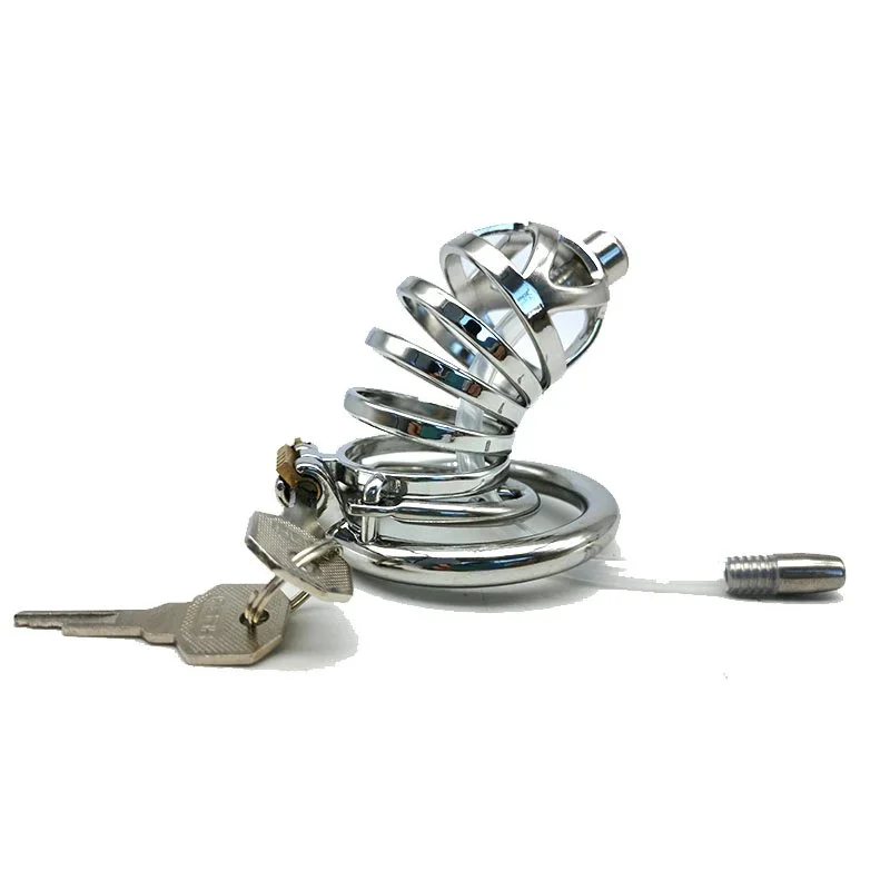 7cm Lock Penis in Cage with Keyholder SM Sex Toys Man Metal Chastity Cage Male Chastity Device for Male