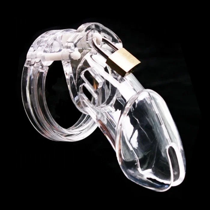 Adult Male Penis Sex Toys Plastic Chastity Cage Device for Men's Cock Chastity