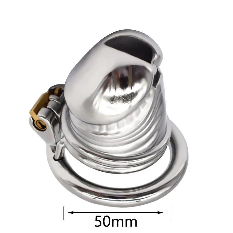 head Stainless Steel Dildos Male Chastity Device Cage for Men Lock Cock Spermary Rings Chastity Cage Lock