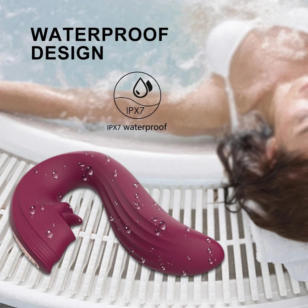 USB Rechargeable Clitoris Licking Tongue Vibrator G-spot Stimulator Women Sex Toys