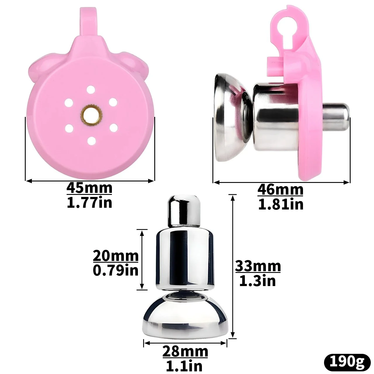 Flat Chastity Cage,male Chastity Device,pink Sissy Inverted Chastity Cage, Chastity Cage Belt,chastity Cage Steel