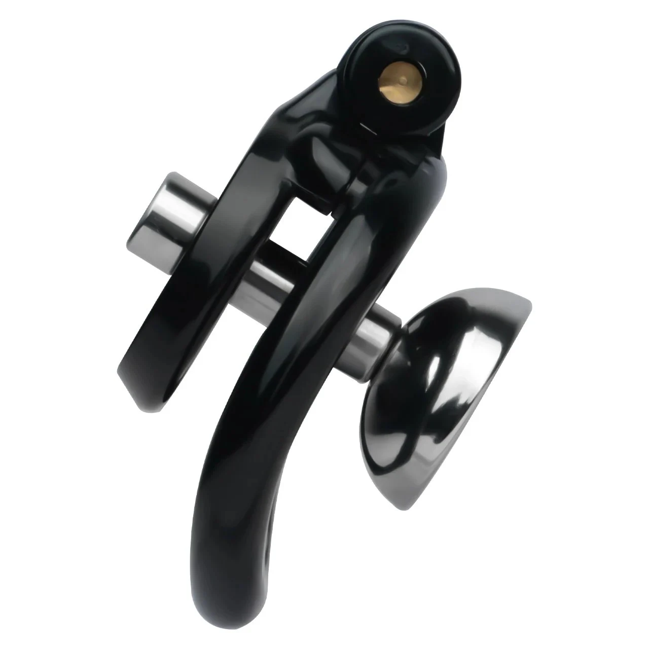 ABS Resin Inverted Flat Male Chastity Cage with Metal Urinal Catheter Lock Beginners Penis Cage Sex Toys for Men