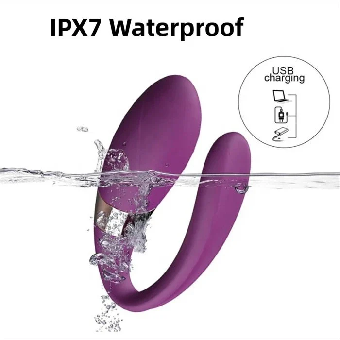 USB Rechargeable Mini U-Shaped Vibrator 10 Frequencies for Couples G-Spot Massage Wearable Bullet Vibrator