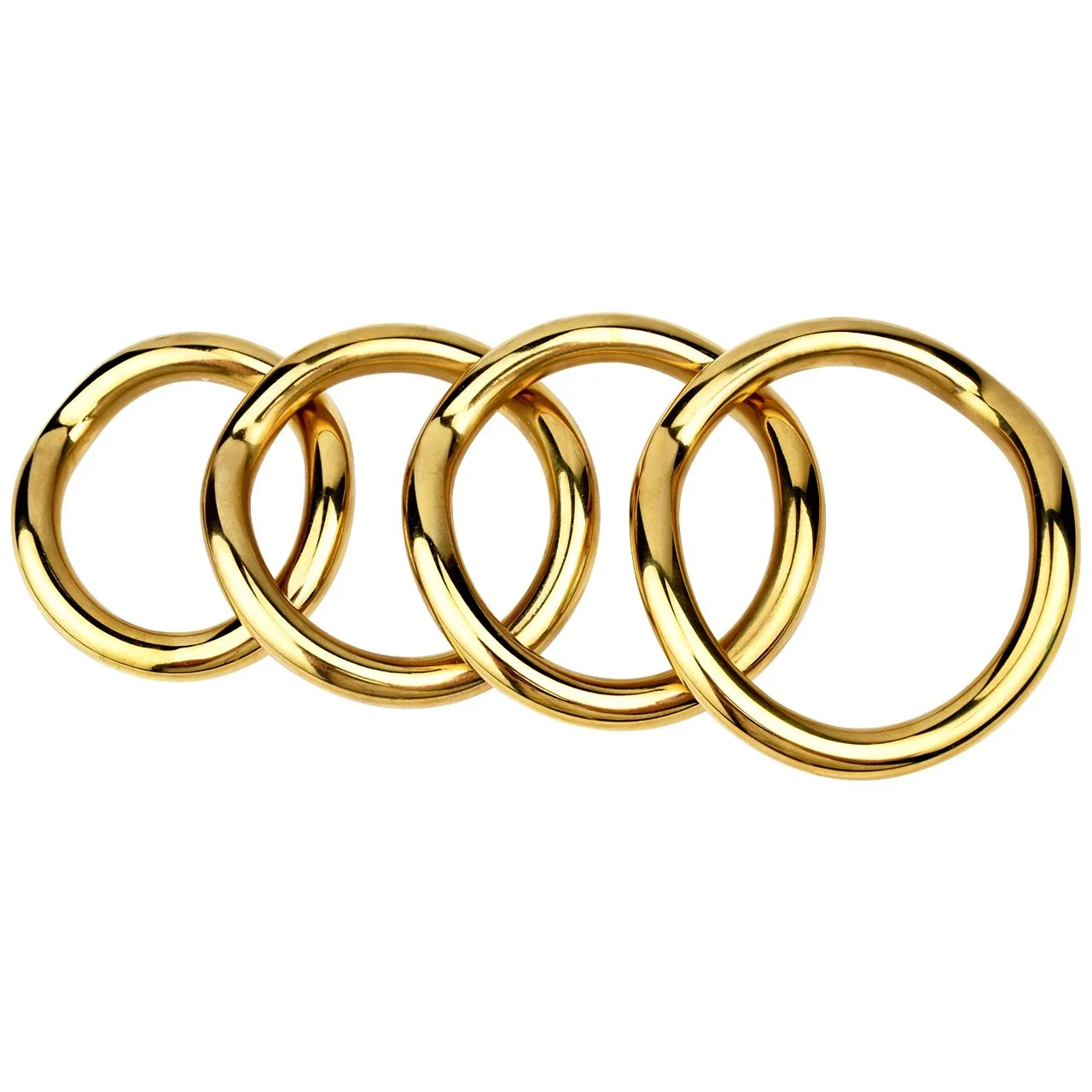 Gold Cock Ring for Male Sex Game for 18+ Adult BDSM Gear