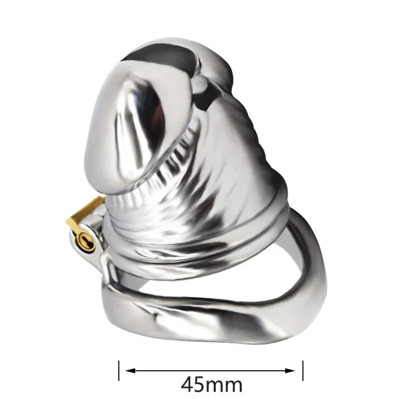 head Stainless Steel Dildos Male Chastity Device Cage for Men Lock Cock Spermary Rings Chastity Cage Lock