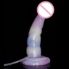 8 Inch Silicone Animal Dildo Fake Penis Ejaculating Fantasy Dildo Squirting Function Anal Plug for Men Colorful Sex Toy