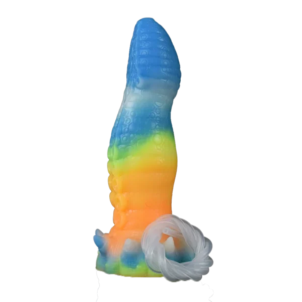 8.27 Inch Huge Monster Artificial Squirting Sex to Toy Colorful Realistic Silicone Dildo Vibrator for Women