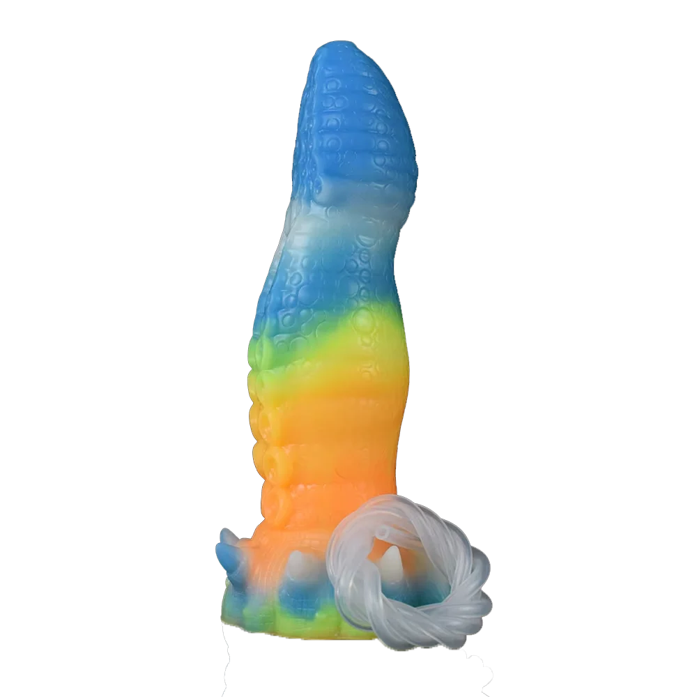 8.27 Inch Huge Monster Artificial Squirting Sex to Toy Colorful Realistic Silicone Dildo Vibrator for Women