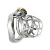Adult Store Stainless Steel Imitated Crown Special Design Fetish Lover Male Chastity Device Arc Ring Cock Cage for Man