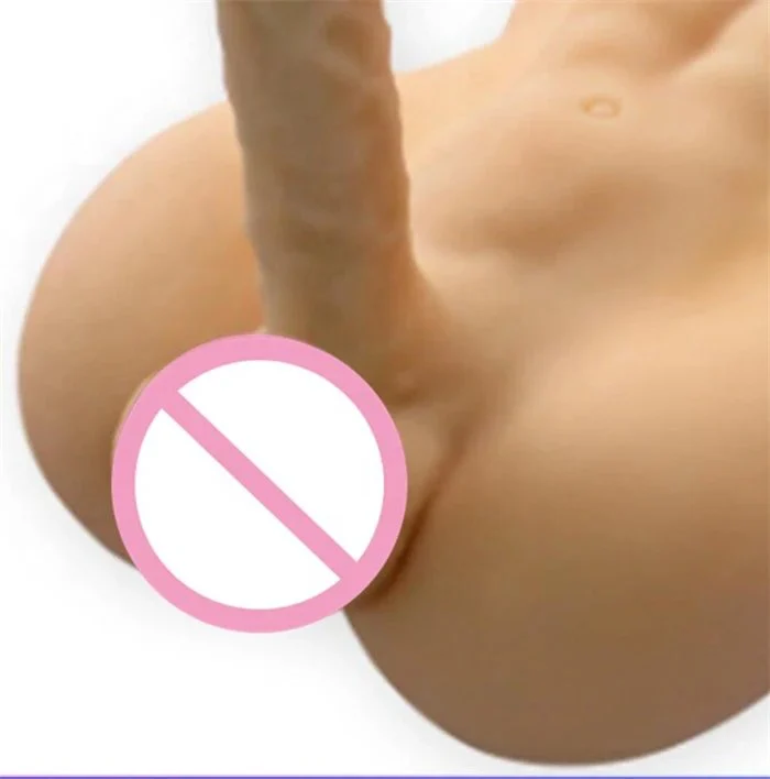 Realistic Half Body Silicone Male Sex Doll for Adult Men Women Masturbation Product