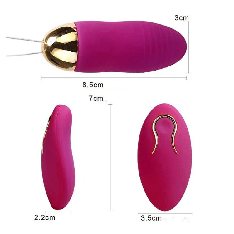 Rechargeable 10-Function USB-Powered Love for Egg Vibrator Clitoral Stimulator with Remote Control Jump Egg Vibrator for Women