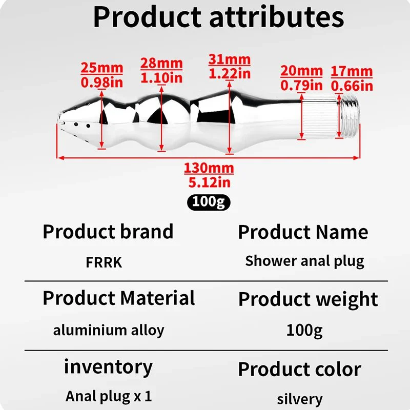Adult Metal Anal Sprinkler Shower Clean Body Man Woman Washer Spray Gun Head Anal Vagina Clean Shower for Gay
