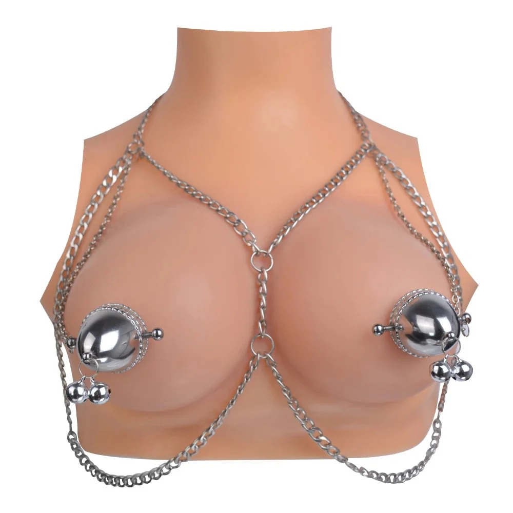 Metal Stainless Steel Chain Nipple Clamps Fantasy Fetish Sex Toys for Women Couple Flirting Nipple Games Stimulator