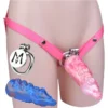 Chastity Cage Strap on Fantasy Tentacle Dildo, Fetish Sex Toys for Men,Male Negative Chastity Cage with Monster Dildo