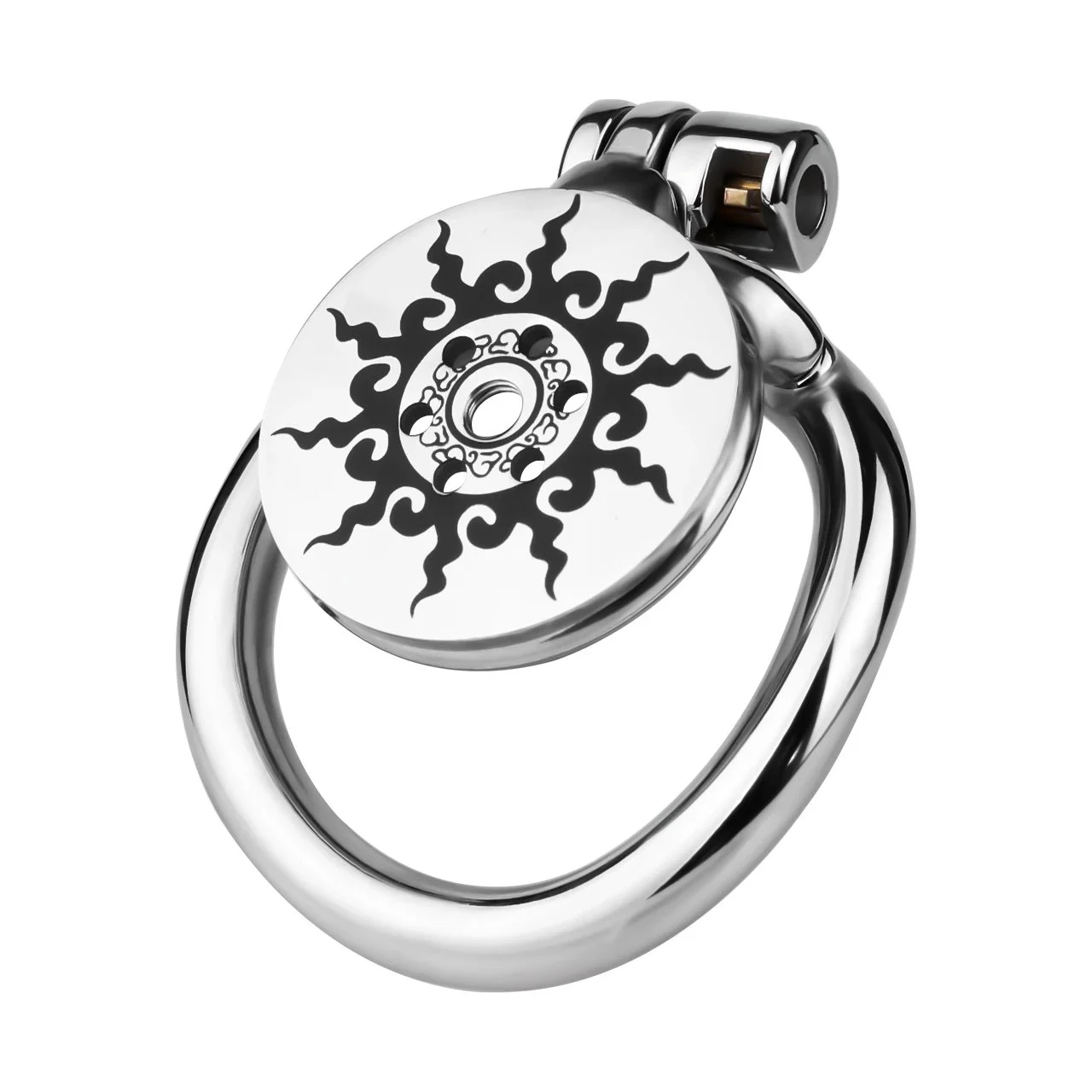 Negative Pressure Penis Cage Stainless Steel Built-in Male Chastity Lock with Urination Tube Design Restraint Toy