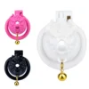 Cock Cage with Bell for Male Sex Games Glans Penis Training Tools Three Colors Cage